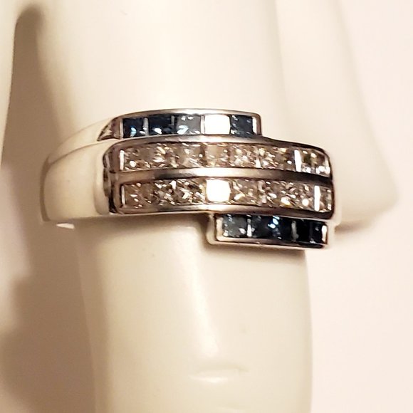 14K white gold diamond ring - Picture 4 of 10